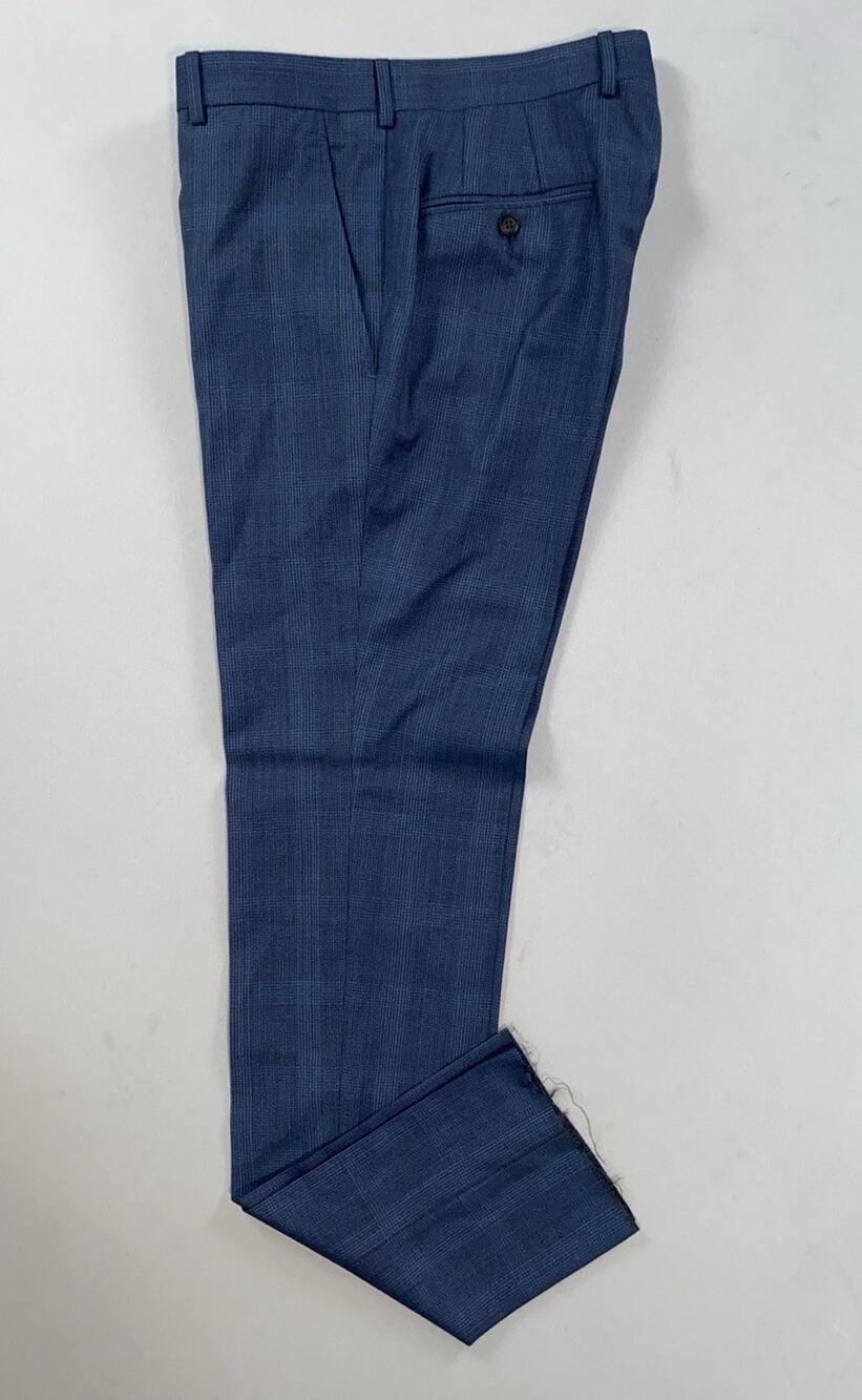 AllSaints Ross CT Flat Front Wool Dress Pants, Slacks. Plaid, Men's 33S. NWOT!